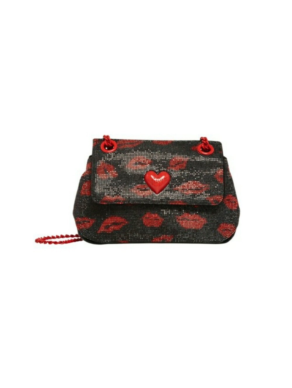 Betsy Johnson Shine Art Convertible Bag In Red